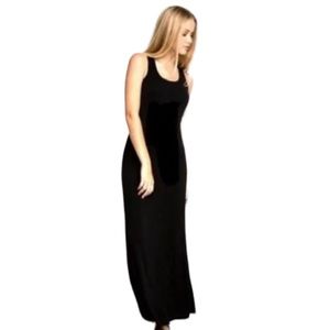 LuLaRoe Women's Solid Black Sleeveless Tank Maxi Dress Size M